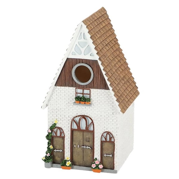 Esschert Design 37000597 Farmhouse Birdhouse, Resin