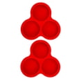 thumbnail image 2 of Injueey Juego de 2 moldes de silicona para huevos, bandejas para muffins y huevos, resistentes a altas temperaturas, para un entorno de Cocina y Comedor rojo, 2 of 6