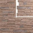 thumbnail image 6 of Ekena Millwork 48 5/8"W x 24 3/4"H x 1 1/4"D Cascade Stacked Stone, EverStone Faux Stone Siding Panel, Orchard Cliff, 6 of 9