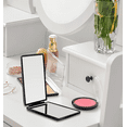 thumbnail image 5 of Impressions Vanity Slayssentials Bifold Compact Mirror with 1x and 2x Magnifying Glass, Portable Makeup Mirror (Black), 5 of 8