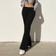 thumbnail image 4 of MKLEKYY Leggings de mujer de vestir, pantalones de yoga de punto de color sólido casuales de moda para mujer, pantalones de chándal ajustados de tiro bajo cómodos, 4 of 4