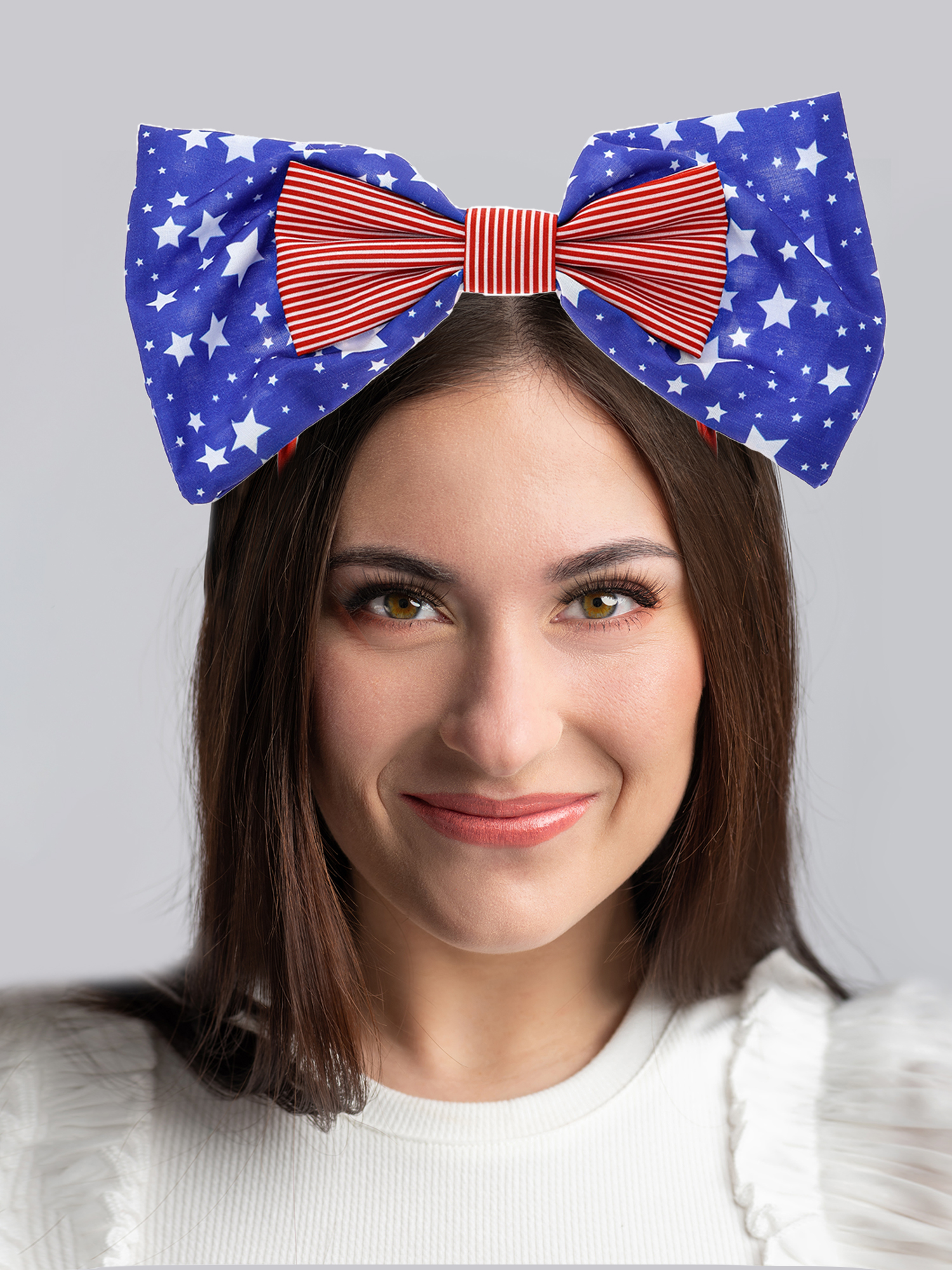 Way to Celebrate Americana Patriotic Bow Headband