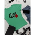 thumbnail image 3 of Love With Rose T-Shirt Women -Image by Shutterstock, Female Medium, 3 of 4