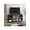 black, variant on 70 Inch Modern Black TV Stand with Glass Doors & Storage Shelves, Wooden Entertainment Center Media Console Cabinet for Living Room Bedroom