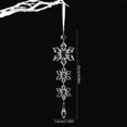 thumbnail image 3 of Adornos de gota de carámbano de copo de nieve, árbol de Navidad de cristal, decoración transparente, colgante, decoración navideña para el hogar, Navidad, Año Nuevo, 3 of 5