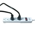 Hyper Tough 2 Pack 6Outlet Surge Protector with 2.5 ft Cords 500Joule