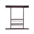 thumbnail image 1 of 6 Pool Cue - Billiard Stick Wall Rack Mahogany Finish Billiards Pool Cue Rack, 1 of 1