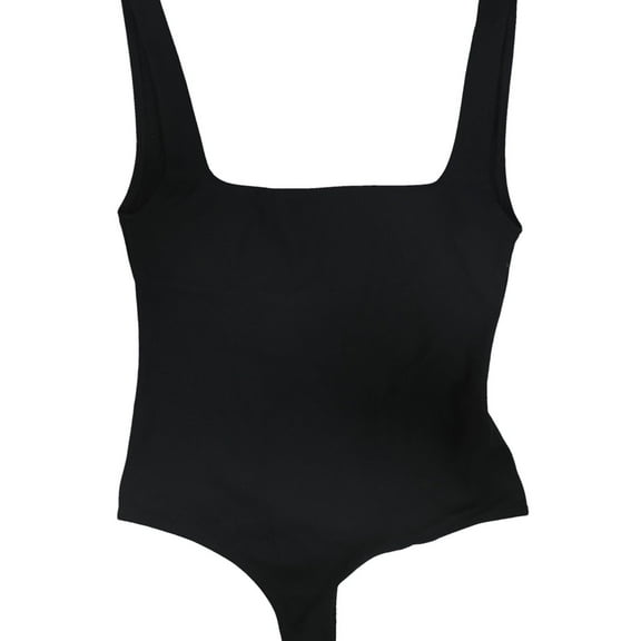 Free People Womens Thong Bodysuit Jumpsuit, Black, X-Small