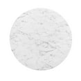 thumbnail image 3 of Modway Lippa 	48" Round Artificial Marble Dining Table in Gold White, 3 of 7