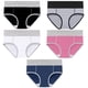 thumbnail image 1 of Paquete de 5 ropa interior de algodón de cintura alta de talla grande para niñas gordas., 1 of 6