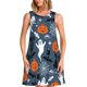 thumbnail image 1 of Balery Halloween Vestidos de verano para mujer con estampado: vestido holgado sin mangas, vestido playero informal y cómodo para días calurosos., 1 of 7