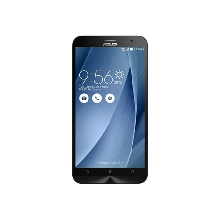 ASUS ZenFone 2 (ZE551ML) - 4G smartphone - dual-SIM - RAM 4 GB / Internal Memory 64 GB - microSD slot - LCD display - 5.5" - 1920 x 1080 pixels - rear camera 13 MP - front camera 5 MP - gray