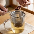 thumbnail image 6 of Stainless Steel Tea Infuser with Handle, Fine Mesh Tea Strainer for Loose Leaf Tea, Reusable Coffee Filter, Tea Ball for Hot or Iced Brewing, Easy Clean Tea Maker Accessory, Durable Metal Tea Steeper, 6 of 8