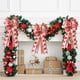 thumbnail image 3 of De Lino De Doble Capa, Lazo Navideño Para Decoraciones De Árboles De Navidad, Hoja De Arce A Rayas, Copo De Nieve, Decoración De Lazo Caqui Eigraketly HA043622-03, 3 of 6