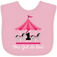 thumbnail image 3 of Inktastic 1st Birthday Party Carousel Horse Girls Baby Bib, 3 of 4