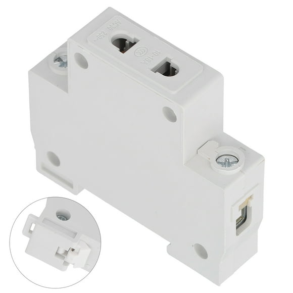 12 pièces prise de courant DIN monté sur Rail 2pin sortie modulaire boîte de Distribution accessoires 250V