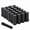 Black 24pcs, variant on Richeer M14x1.5 Lug Nuts for Silverado Suburban Sierra 1500 Escalade Tahoe Traverse Yukon, 24pcs 14x1.5 Black Lug Nuts Long Extended XL 7 Spline with Socket Key for 6 Lug Aftermarket Wheels