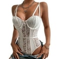 thumbnail image 1 of Body de encaje Ticfox Blanco M, 1 of 6