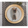 thumbnail image 5 of Homebia Designs Handmade Beaded Placemats Set of 4 - Round Charger Mats - Farmhouse Style Table Decor for Dining, Wedding, Holiday, and Special Occasions - Elegant Glitz Table Setting - 13 Inch Gold, 5 of 8