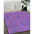 thumbnail image 3 of Ahgly Company Machine Washable Indoor Rectangle Transitional Purple Area Rugs, 5' x 7', 3 of 7