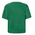 thumbnail image 4 of Kiijoy Tween Girls Casual T Shirt Solid Short Sleeve Crew Neck Tee Crop Top, Sizes 11-12, 4 of 8