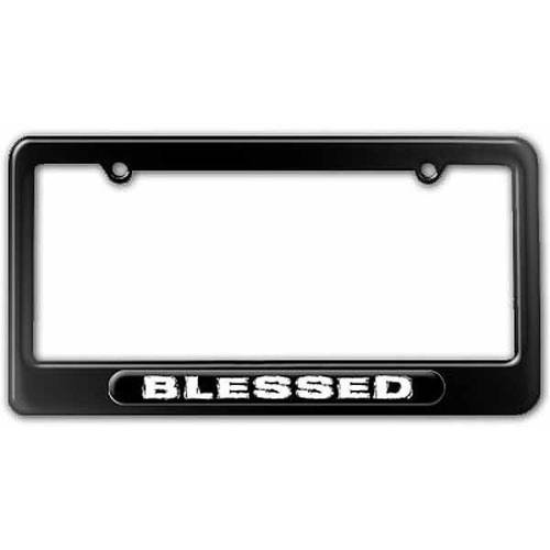 Blessed, Religious License Plate Tag Frame, Multiple Colors Walmart