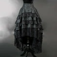 thumbnail image 4 of Punk Brocade Maxi Skirt Gothic Dark Academia Lace Detailed Design, 4 of 9
