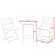 thumbnail image 3 of Costway Set 3 Piezas de Bistró Plegable Set Conversación de Jardín con Mesa y 2 Sillas Juego Muebles para Patio Interior Exterior Negro, 3 of 7