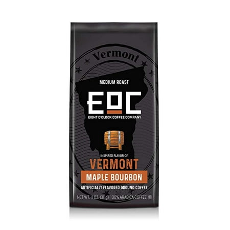 Eight O'Clock Flavors of America Vermont Maple Bourbon Ground Coffee, 11 oz