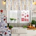 thumbnail image 5 of 2 Pack Valances for Window, Yellow Grey Botanical Short Curtains for Kitchen Bedroom Living Room, Spring Floral Summer Farmhouse Rod Pocket Small Window Treatment Valance Drapes 60 x 18 Inch, 5 of 8