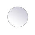 thumbnail image 1 of Elegant Decor MR4839GR 39 in. Metal Frame Round Mirror, Grey, 1 of 1