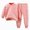 G897-Pink, variant on HFHAPW Girl Boys Toddler Snug Fit 2 Piece Pajamas Set Long Sleeve Top Pants Pjs Baby Cute Graphic Loungewear Fall Winter Sleepwear