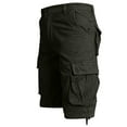 thumbnail image 4 of DDAPJ pyju Men's Cotton Cargo Shorts Riptop Hiking Work Shorts Lightweight Outdoor Tactical Camping Shorts with Multi Pockets Army Green L, 4 of 7