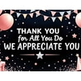 thumbnail image 4 of Decorative Design Thank You Banner Thank You Celebration Balloon Decor Star Pattern for Appreciation Ceremony Employee Recognition Gratitude Event, 4 of 4