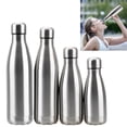 thumbnail image 2 of Botella de agua de pared simple de acero inoxidable de 350 ml, 500 ml, 750 ml y 1000 ml, ideal para viajes y deportes, de 240 ml., 2 of 6