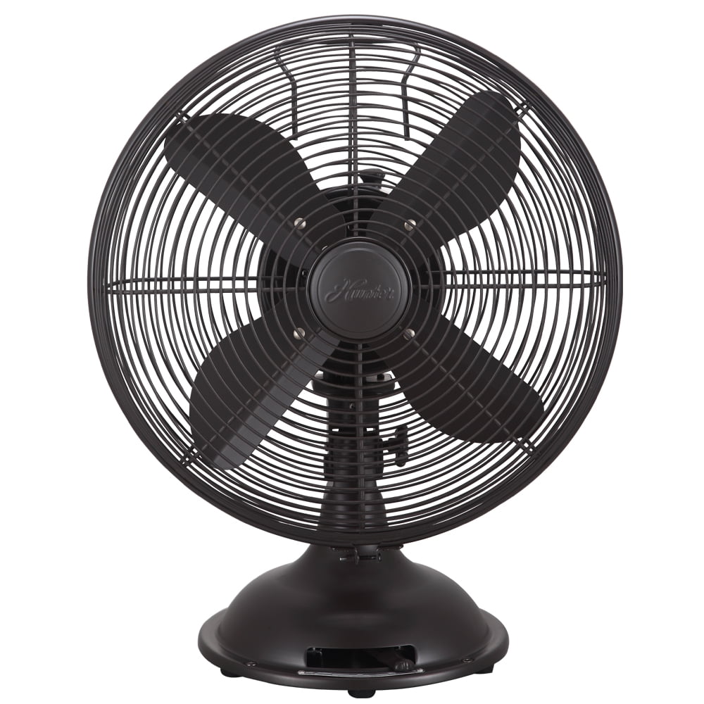12" Retro Table Fan in OilRubbed Bronze