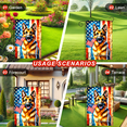 thumbnail image 4 of 1PC, 2D Flat German Shepherd banner, "Welcome" welcoming flag, Independence Day garden flag, durable polyester anti-fading outdoor courtyard decoration, suitable for porch, lawn, farmhouse and festiv, 4 of 10