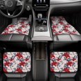 thumbnail image 6 of Sikiie Lilies Flowers Car Foot Mat Set of 4 Pieces Basics Universal Fit Rubber Carpet Floor Mats For Car SUV Van & Truck, 26.8"L x 17.3"W (Front), 13"L x 17.3"W(Rear), 6 of 6