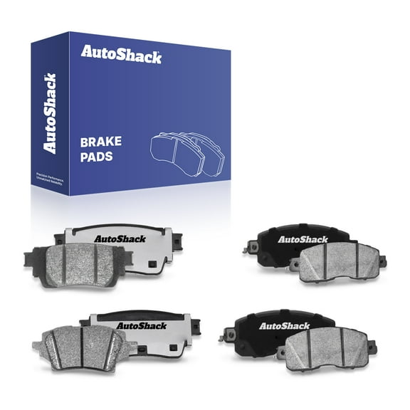 AutoShack Front & Rear Ceramic Brake Pad Set Replacement for 2019-2025 Nissan Altima 8-PC