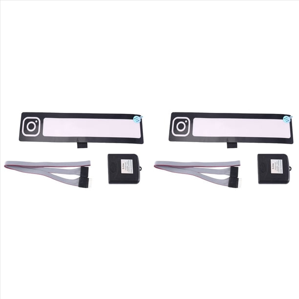 2X Pegatinas Reflectantes LED para Coche, Pegatina para Ventana de Coche, Pegatinas para Parabrisas de Coche Eléctrico, Accesorios de Decoración de Panel Brillante