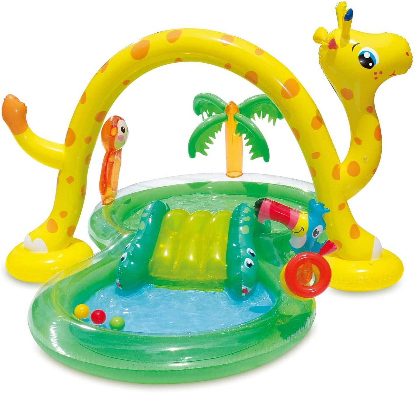 intex kiddie pool with slide