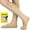 Beige, variant on Ailaka 20-30mmHg Zipper Compression Socks for Men Women – Close Toe Knee High Medical Zip Up Socks for Varicose Veins, Edema, Post-Surgery, Pregnancy, Nurse (1 Pair)