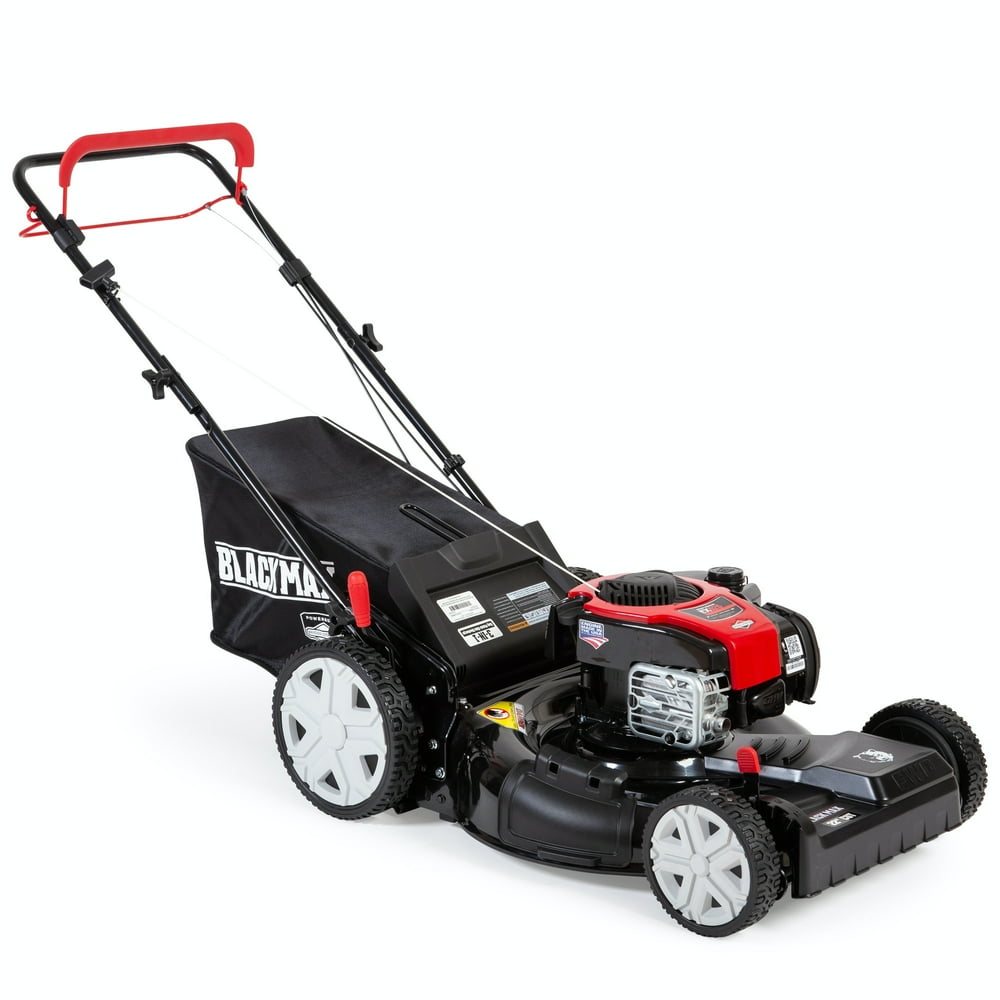 Black Max 22inch 150cc Self Propelled Gas Mower with High Rear Wheels