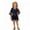 d-644Navy298, variant on MEZZALL Girls Boho Striped 2 Piece Outfit Set, V Neck Batwing Sleeve Striped Blouse & Elastic Waist Pocket Shorts Matching Suit, Lightweight Breathable Vacation Outfit for Girls Boho Clothes Sets