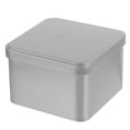 thumbnail image 1 of Metal Tin Square Tea Canister Portable Loose Leaf Tea Tin Box Empty Tin Box with Lid, 1 of 9