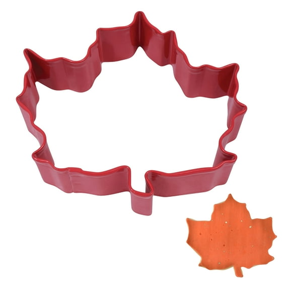 R&M International Canada Maple Leaf 3" Red Cookie Cutter