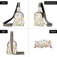 thumbnail image 7 of FORMRS Womens Crossbody Sling Bag Travel Daypack Shoulder Chest Backpack, Cute Vegetables, 7 of 7