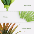 thumbnail image 3 of PARMPH 10Pcs Artificial Gladiolus Plants, 16'' UV Resistant Greenery Outdoor Plastic Plants, Faux Grass Plants for Outdoor Home Gardern Indoor Desk Decor, Red, 3 of 9