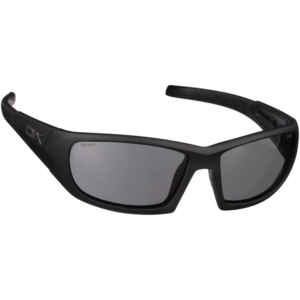 DVX Static Rx'able Safety Grey Lens Matte Black Frame Sunglasses