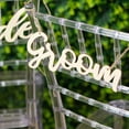 thumbnail image 2 of Efavormart Set Of 2 | Natural Wood Bride And Groom Chair Signs, Wedding Photo Booth Props, Calligraphy Wall Hanging Decor - 12"X5", 2 of 11